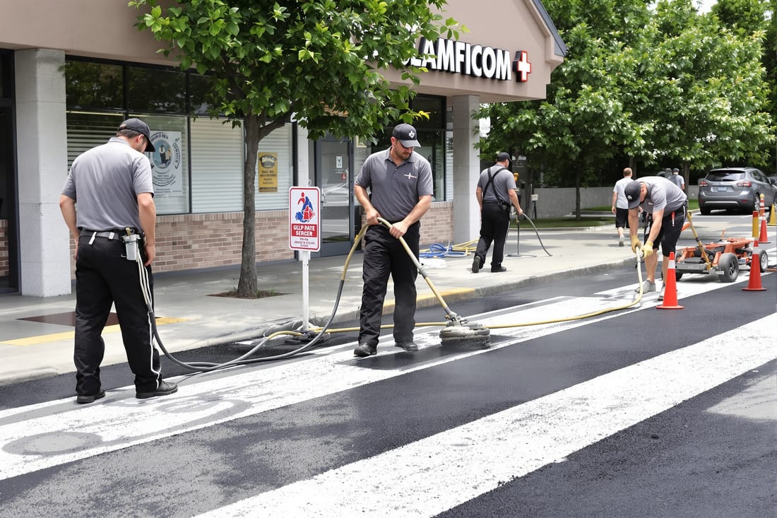 Asphalt Striping and Pavement Markings