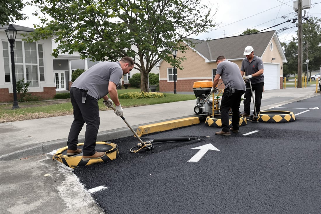 Speed Bumps, Curbs, and Asphalt Accessories