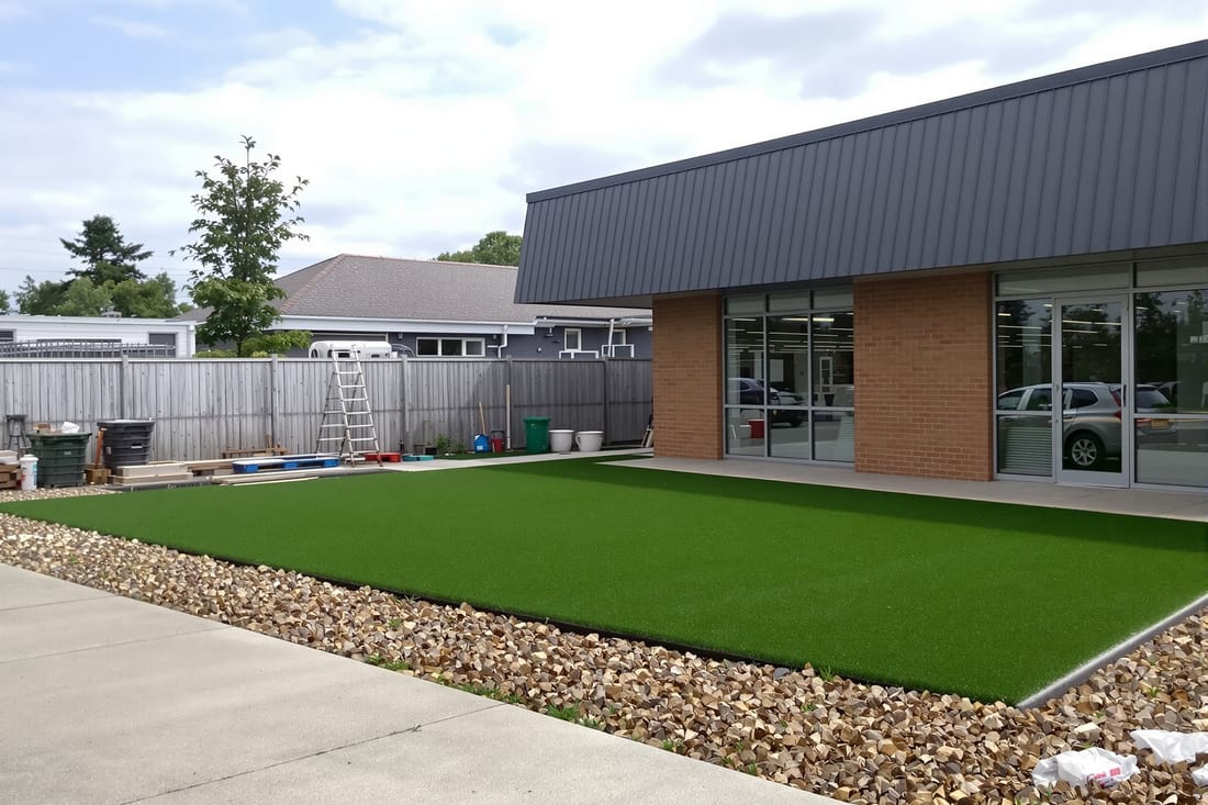 Commercial Artificial Grass Installation