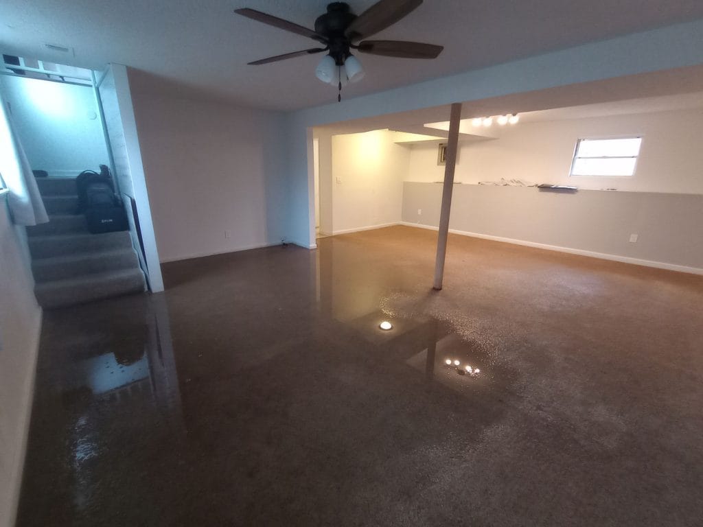 Basement Water Removal & Restoration