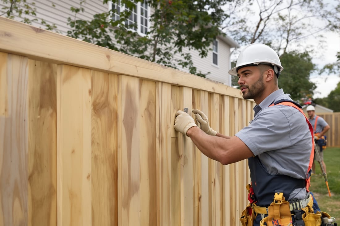 Germantown Fence Company building fence installation in Germantown, TN
