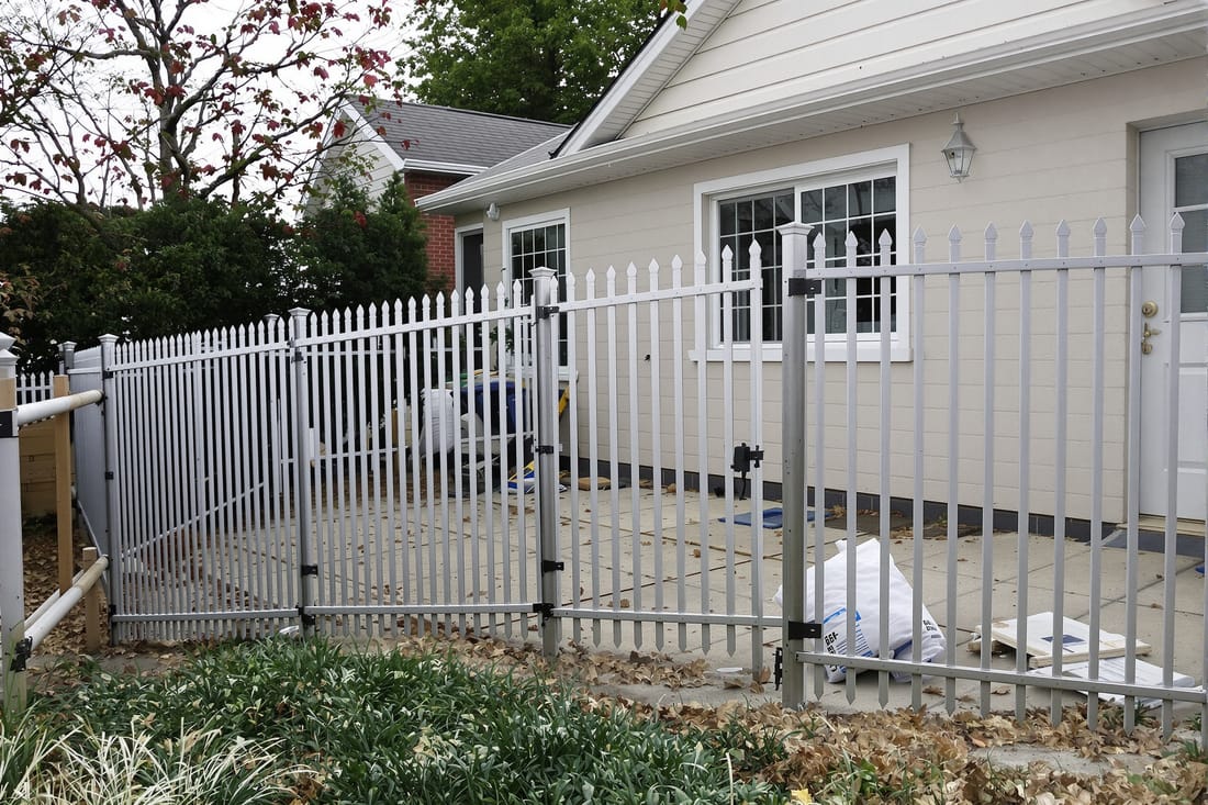 Aluminum and Steel Fence Installation