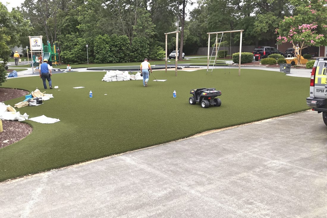 Playground and High-Traffic Area Hydroseeding