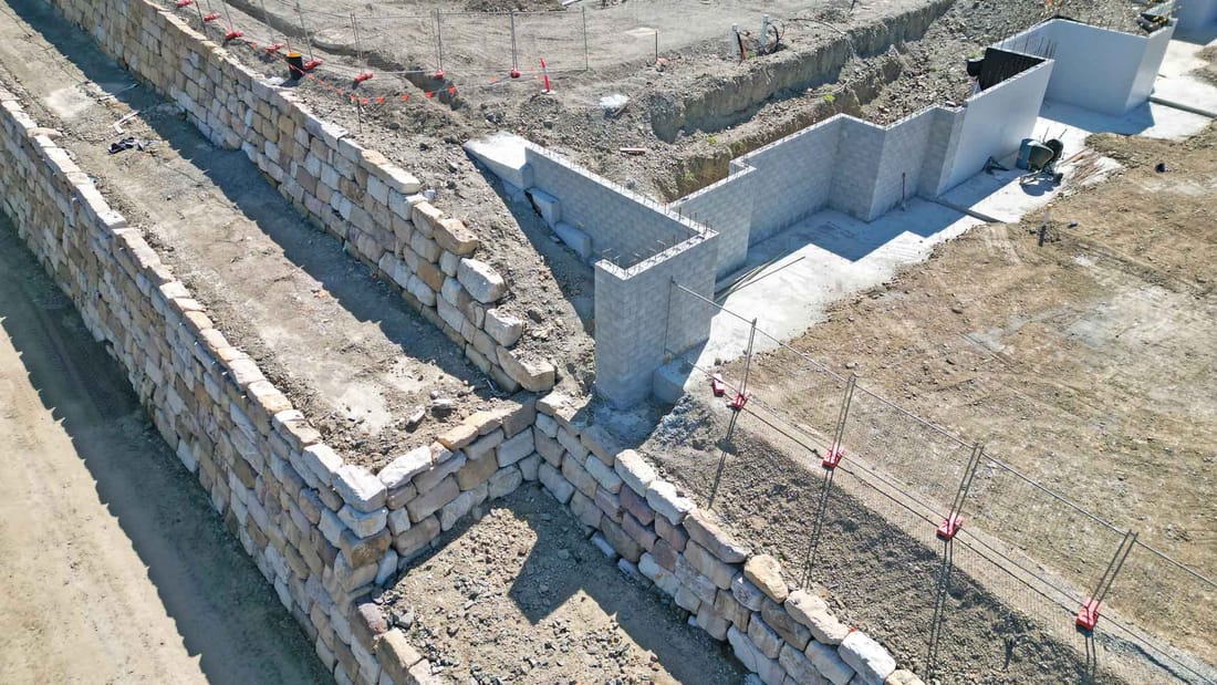 Commercial Retaining Wall Construction