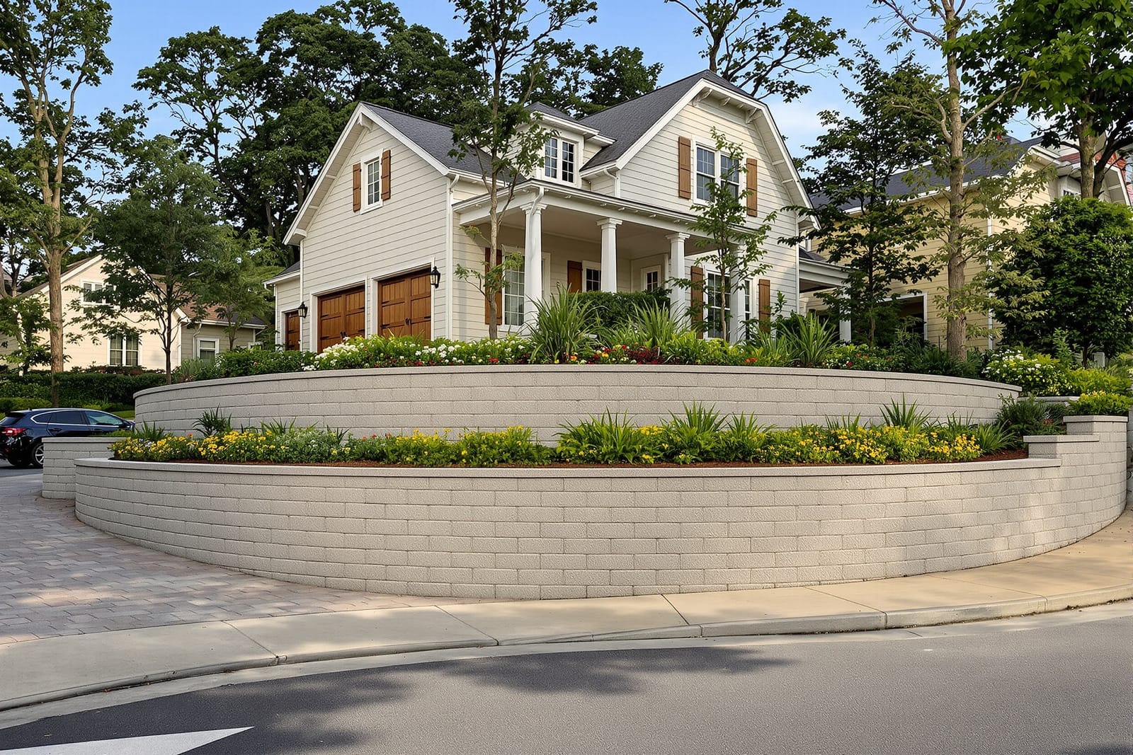 Concrete Block Retaining Walls