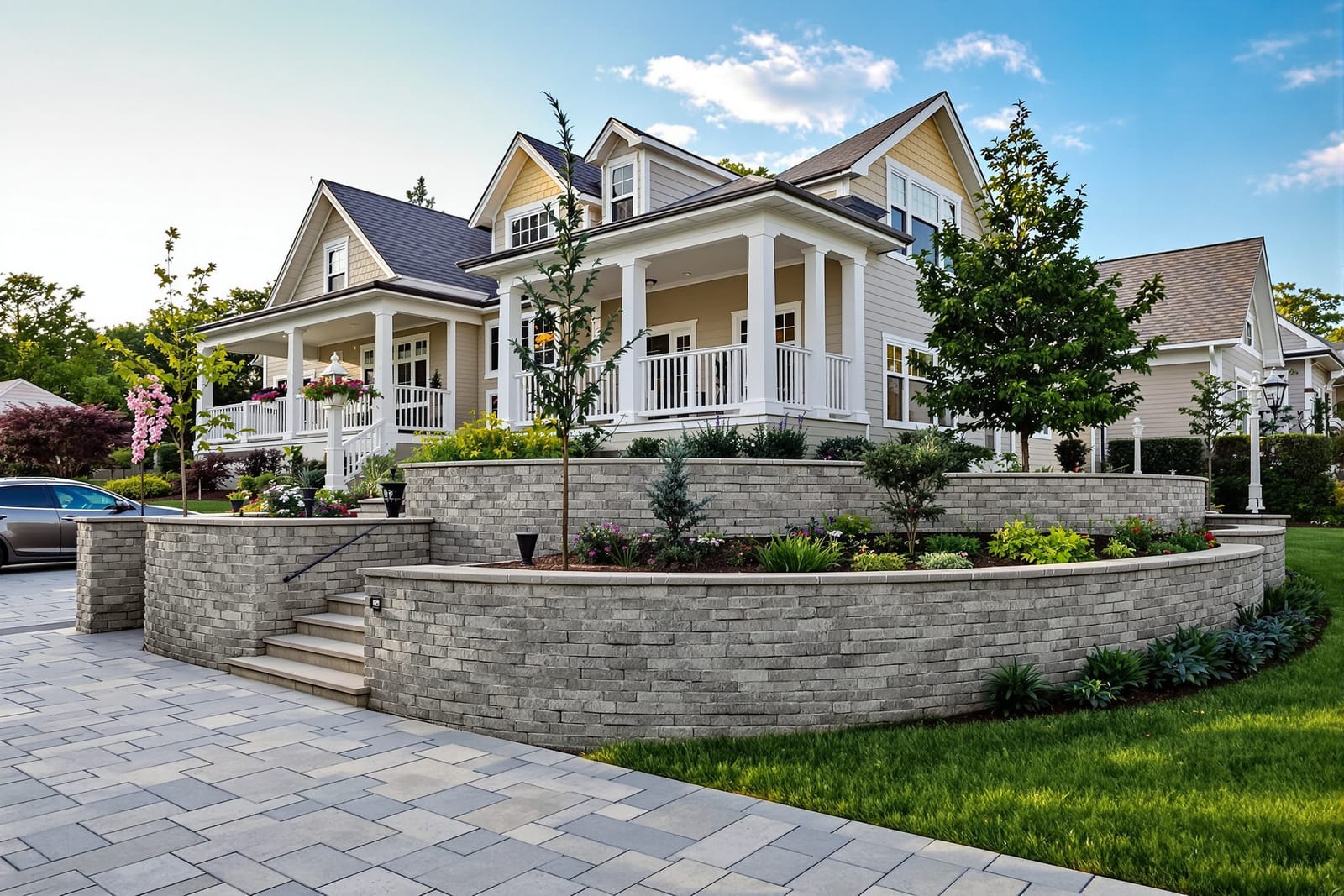Decorative Garden and Seat Walls
