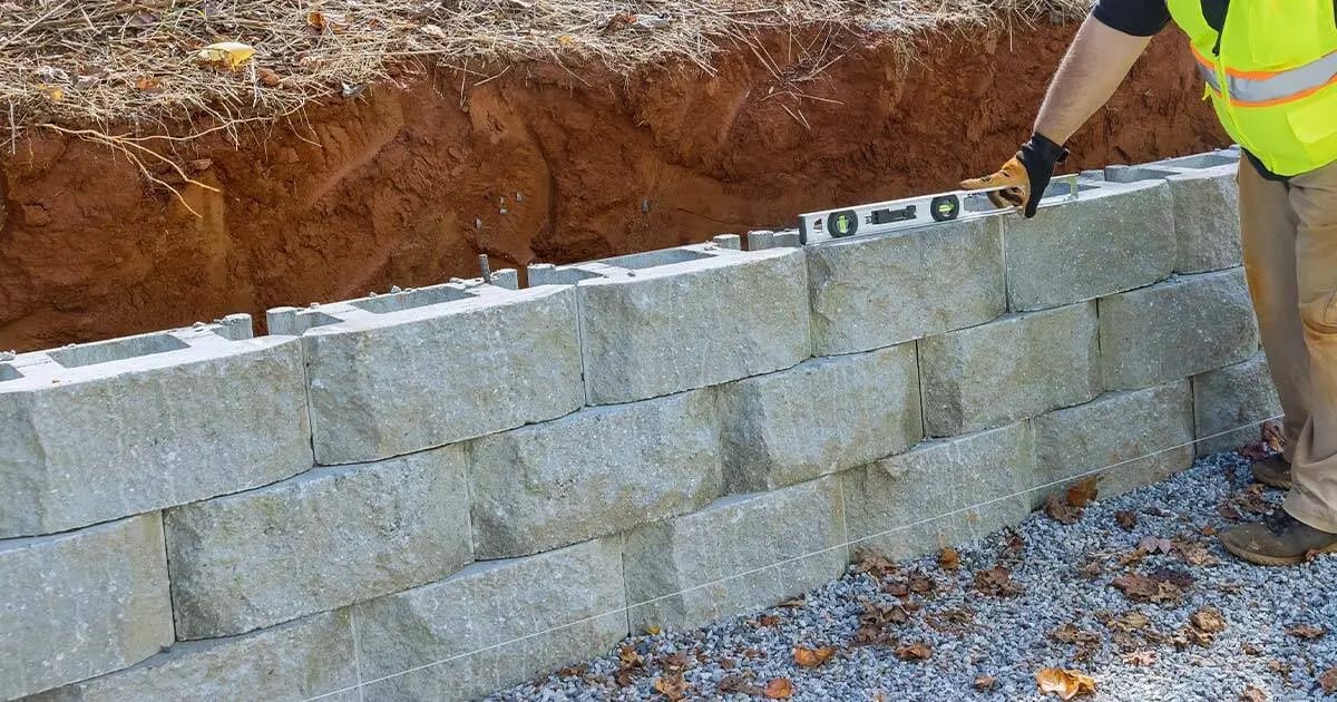 Residential Retaining Wall Installation