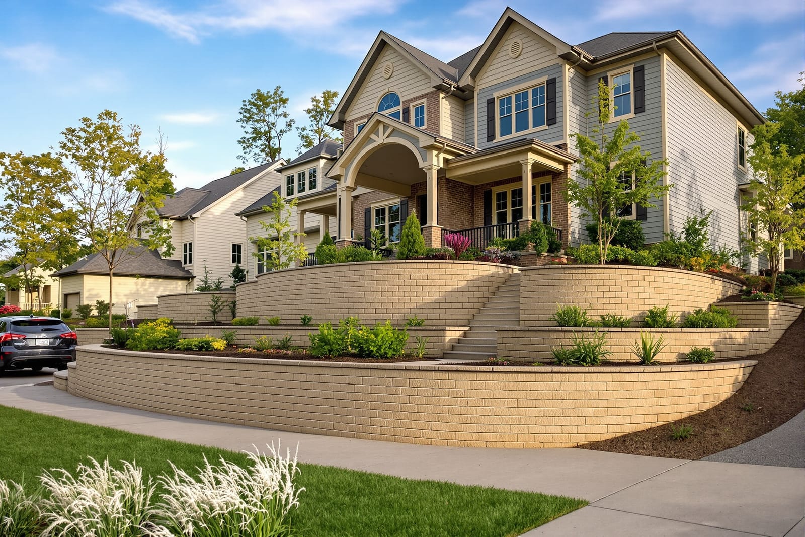 Sloped Yard Leveling and Terracing