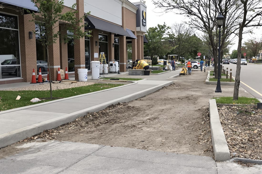 Commercial Sidewalks, Curbs, and Ramps