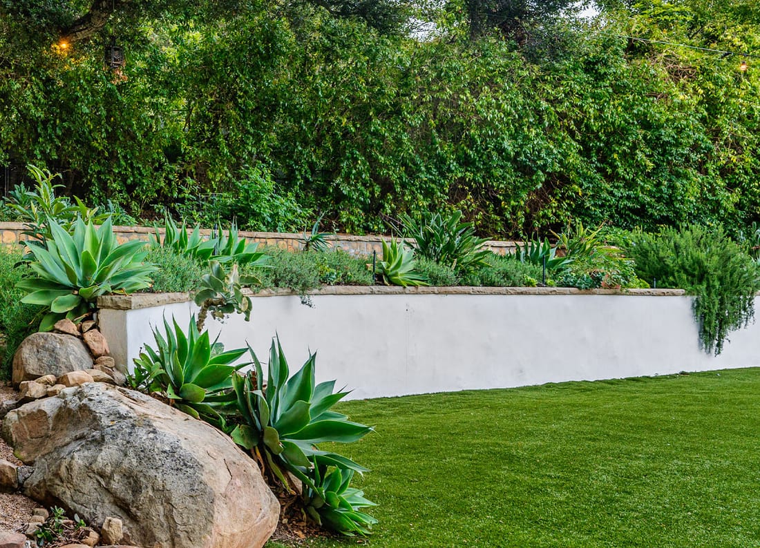 Concrete Retaining Walls and Landscape Features