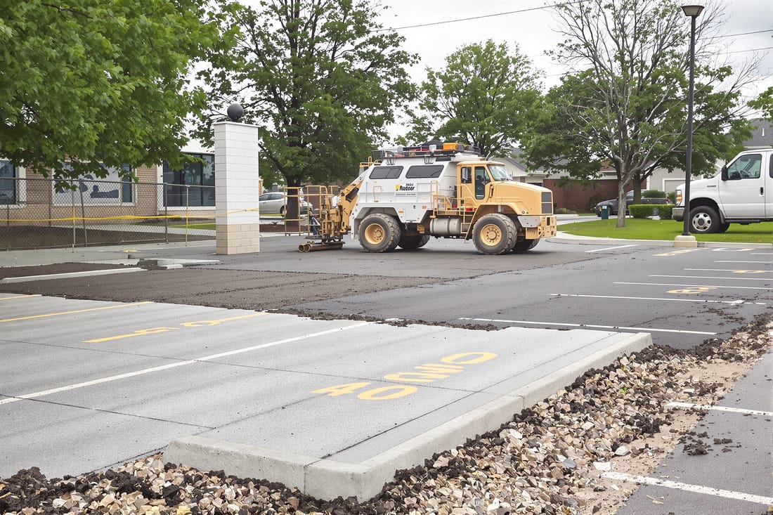 Concrete Parking Lots and Heavy-Duty Pavement