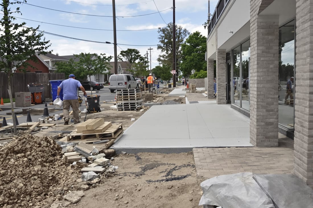 Commercial Sidewalks and Curb