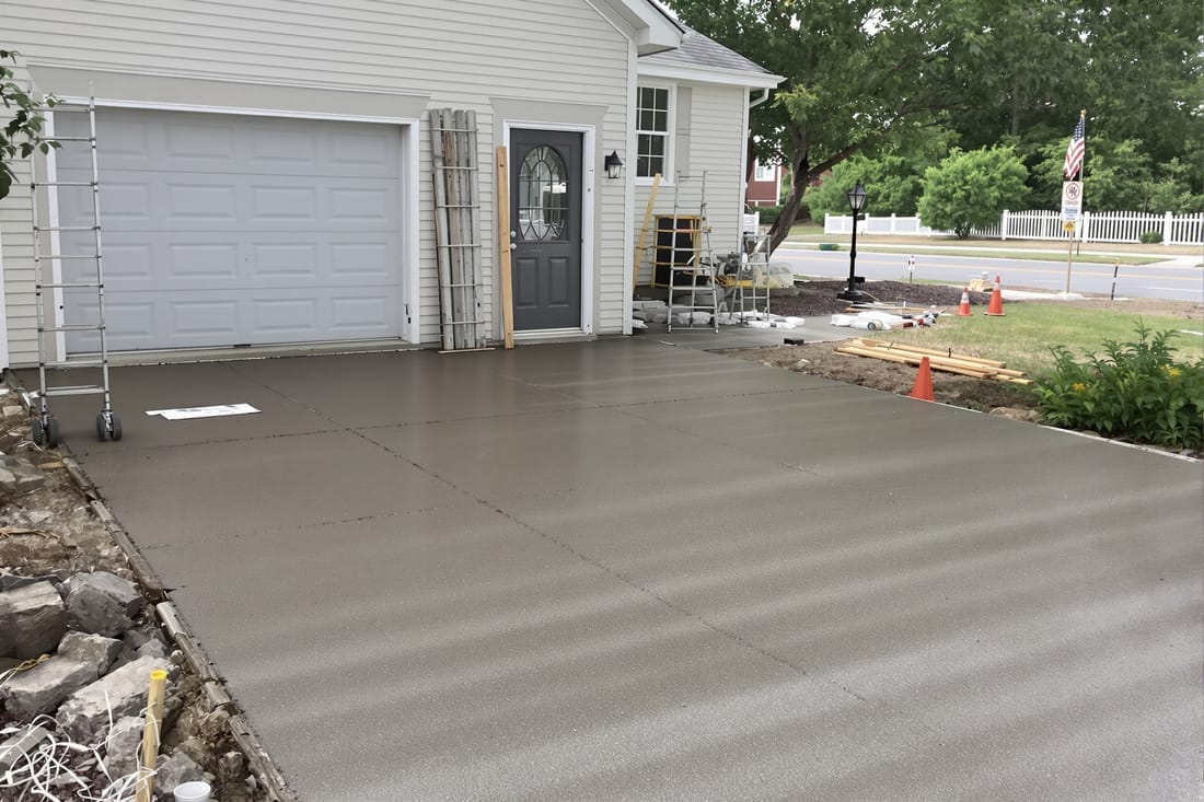 Commercial Concrete Driveways and Parking Areas