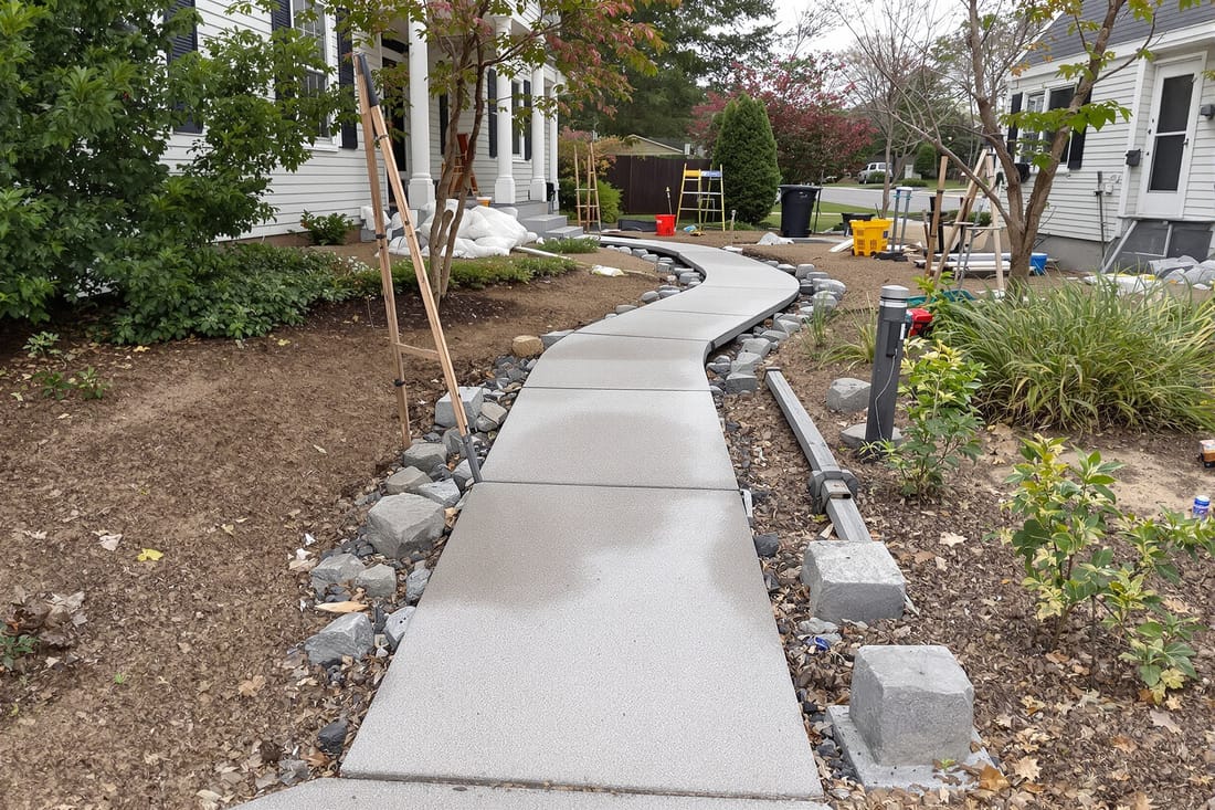 Concrete Sidewalk and Walkway