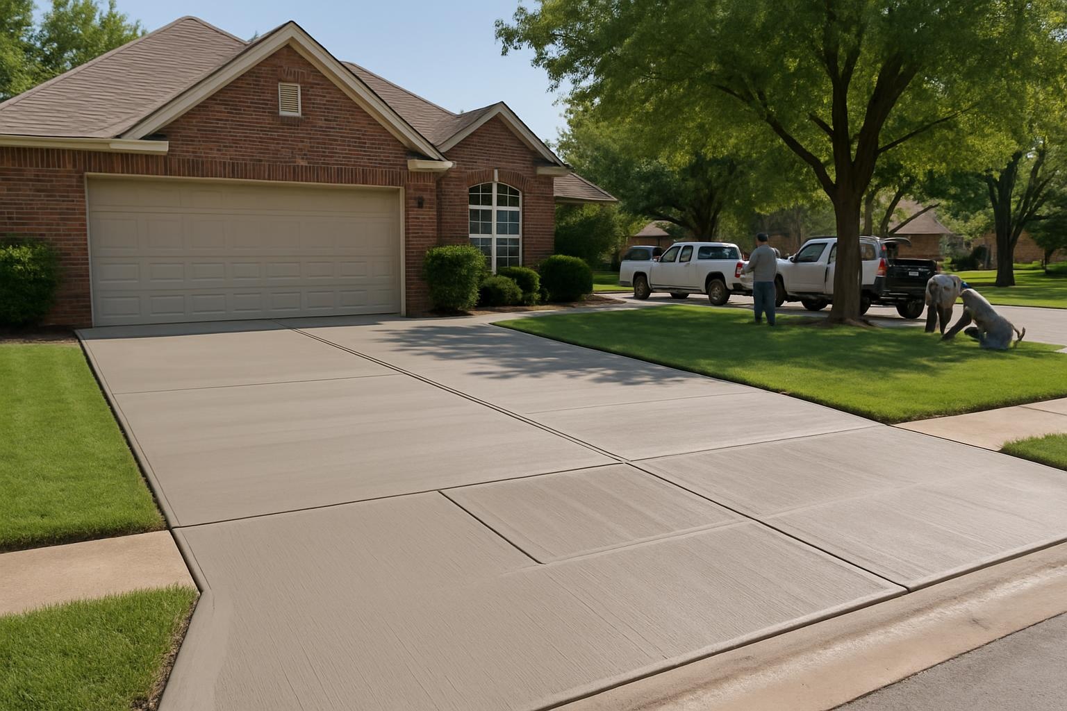 Superior Concrete Tulsa driveway installed by a concrete contractor in Tulsa, OK