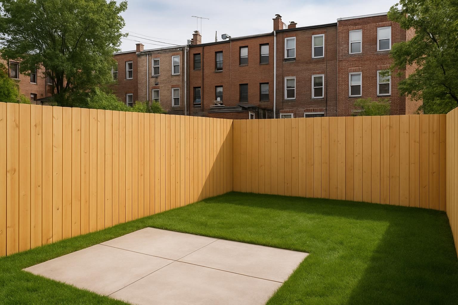 Backyard privacy fence installation in Bronx, NY by Truepost Fences Bronx