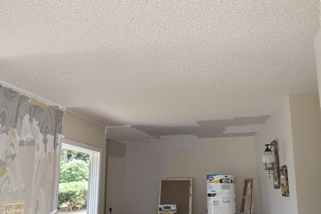 Popcorn Ceiling Removal and Ceiling Refresh