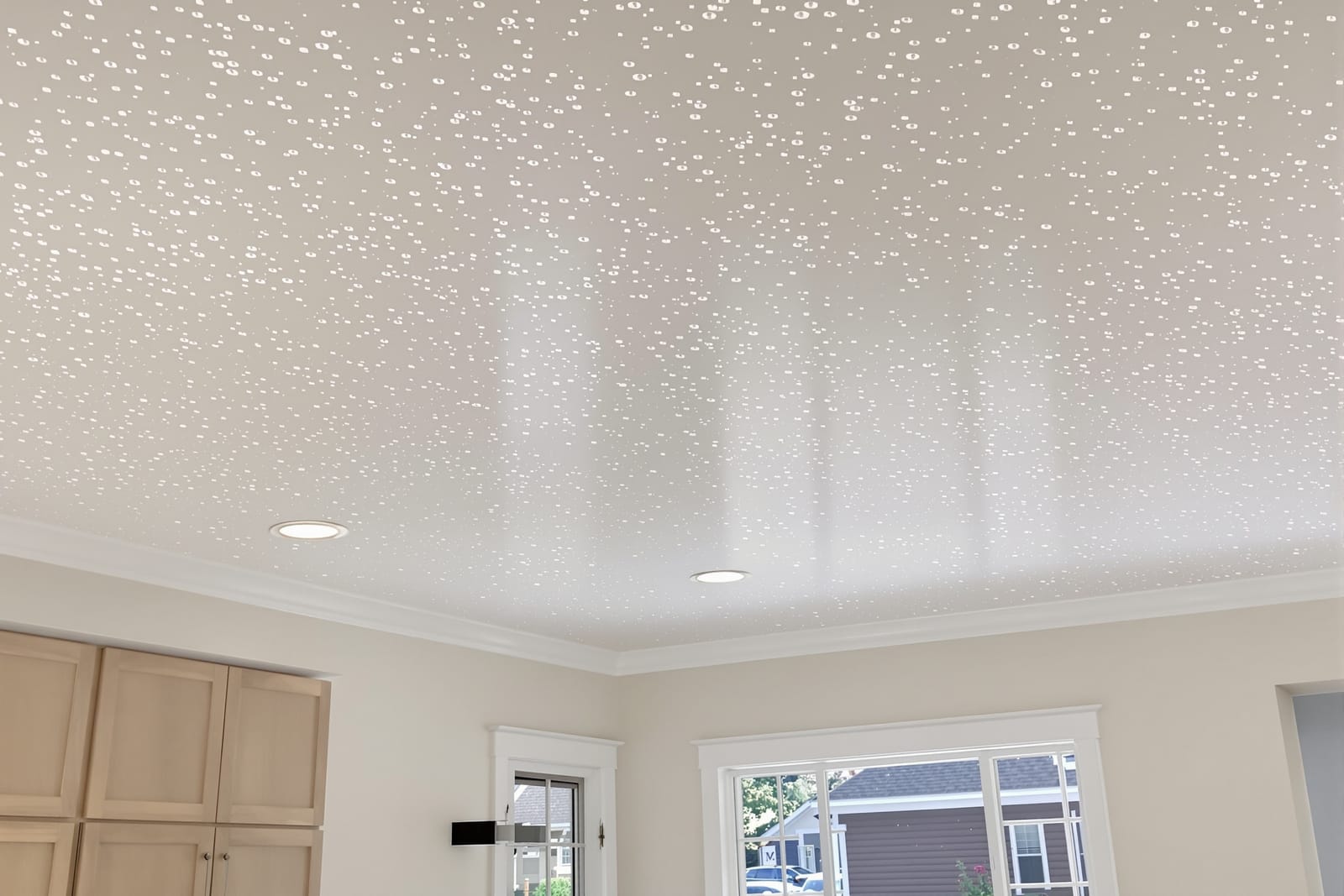 Popcorn Ceiling Removal and Ceiling Refresh